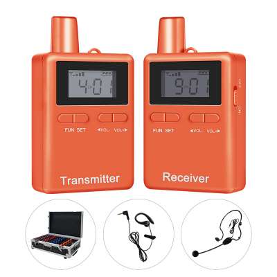 RC2401 2.4g Radio Wireless Tour Guide System For Tourism indoor or Outdoor between guider and visitor