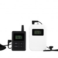 High Audio Quality Wireless Tour Guide System Package(2pc transmitters+30pc receivers+Charge case for 32 pc)