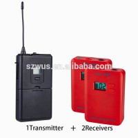 CE RoHs UHF 863~865Mhz wireless tour guide system,anti-interference voices,audio guide system